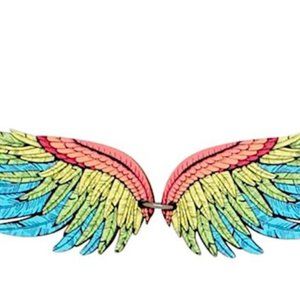 Colorful Macaw Wing Necklace
